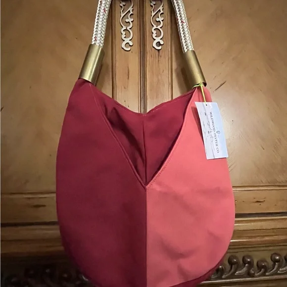 *NWT*RARE* Wildwood Oyster Co. Large Nantucket 2-Tone Canvas Handbag w/ Dustbag - Picture 5 of 15